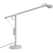 HAY LED-skrivebordslampe Fifty-Fifty, grå, 45 cm, dimbar