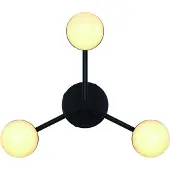 Nordlux Taklampe Contina, svart, Ø 48 cm, metall/gass