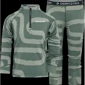 Didriksons Jadis 5, Superundertøysett, Barn, Path Dark Moss