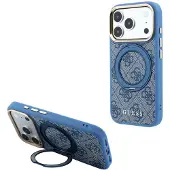 GUESS iPhone 18 Pro 4G Ring Stand MagSafe-deksel - blå