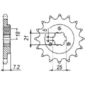 Sifam 12028cz15 Fremre Tannhjul