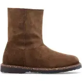 Birkenstock Uppsala Zip Shearling Suede Leather Narrow Booties