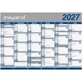 Mayland Kæmpekalender 2x6 mdr. papir 2027 (i plastpose)