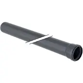 Geberit Silent-Pro avløpsrør med muffe 110 mm 15 cm