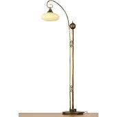 Jupiter Gulvlampe Bolero, svart-gull, kremfarget, stål, glass, E27