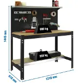 Simon Rack Simonwork (bancos De Trabajo) Bt3 Arbeidsbenk 1445x1210x610 Mm
