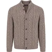 NZA Genser Cable Wool Brun Taupe Størrelse