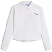 HUGO Enigma 10278341 Blue Langermet Bluse