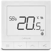 Salus Quantum SQ610RF trådløs termostat, batteridrevet, fuktighetssensor