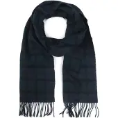 Barbour Skjerf Tartan Lammeull Mørkeblå Grønn Flerfarget Blå