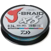 Daiwa J-braid 8 Flettet Fiskesnøre 1500 M