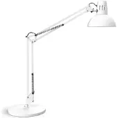 MAUL Skrivebordslampe MAULstudy, hvit, stål, høyde 49 cm