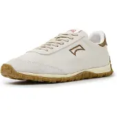 Camper for woman. K201885-012 Drift Walk white and brown leather sneakers (41), Flat, Laces, Casual