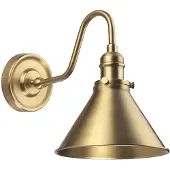 ELSTEAD Vegglampe Provence, antikk messing, høyde 28 cm