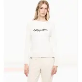 EA7 for woman. 7W001546_AF26684 Jumper Vela white (XS), Casual, Polyester