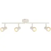 Briloner Downlight Tapp, hvit, lengde 61 cm, 4 lyskilder, metall, GU10