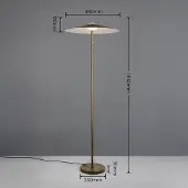 TRIO LED-gulvlampe Amalo i platinafarge, høyde 145 cm, metall, CCT