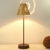 Holländer Elegant bordlampe Schneckenhut Gold av jern