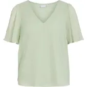 Vila Falia Kort Ermet Bluse