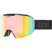 Uvex Evidnt ATTRACT V skibriller + etui, svart/regnbue