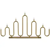 Globen Lighting lysestake Noel 7, messing, bredde 76 cm