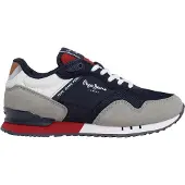Pepe Jeans for boy. PBS40006 Trainers London Park B grey (34), Flat, Laces, Casual, children's fashion