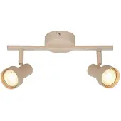 Briloner Downlight Tapp, beige, lengde 28 cm, 2 lyskilder, metall GU10