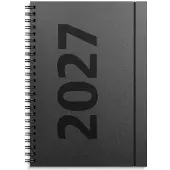 Mayland A5 ugekalender højformat matsort genbrugskarton 2027