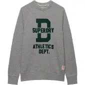 Superdry Ath Felt Applique Relaxed Crew Collegegenser