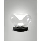 FABAS LUCE LED-bordlampe Brena, klar, glass, CCT, dimbar