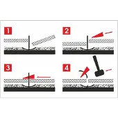 AWTOOLS nivåsystem ST 1,0 mm 400 (klips 7-15 mm)