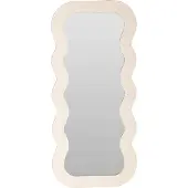 Home Styling Collection dekorativt speil med bølget ramme 37 x 80 cm
