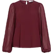 Vila Viura Round Neck Langermet Topp
