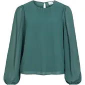 Vila Viura Round Neck Langermet Topp