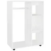 vidaXL Garderobe hvit 80x40x110 cm sponplate