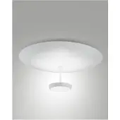 FABAS LUCE LED-taklampe Yuko, hvit, metall, 23 cm høy, dimbar