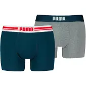 Puma Everyday Boxer Briefs (2-Pack) Men, Clothing, Blue/Grey Melange, 2