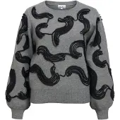 Object Brodert Strikket Pullover
