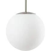LINDBY hengelampe Marike, 3 lyskilder, lengde 120 cm, hvit/nikkel