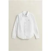 Gant for woman. 4300141 Slim Fit Stretch Oxford Shirt White (34), Cotton, Classic, Long sleeve