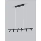 HELESTRA Coni LED-hengelampe 6 spoter svart