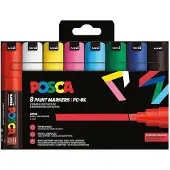 Posca PC-8K 8stk Basis Farver