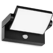 Ideal Lux utendørs LED-vegglampe Swipe Sensor, svart, IP54
