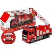 Lean Toys fjernkontrollert R/C brannbil