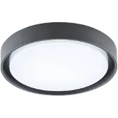 EVN LED utendørs taklampe Tectum, antrasitt, Ø 25 cm