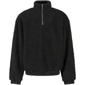 Urban Classics Oversized Teddy Genser Med Halv Glidelås