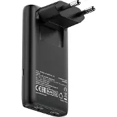 Verbatim Fold 'n' Go - Strømadapter - GaN - 65 watt - 3.25 A - Power Delivery 3.0 + PPS - 2 utgangskontakter (USB-C) - svart - Europa