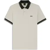 BOSS for man. 50564688 Light beige Paule Polo Network (M), Casual, Cotton, Short sleeve