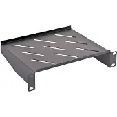 Lanberg AK-1012-B rackhylle 10 1U 254x180 mm 20 kg, svart