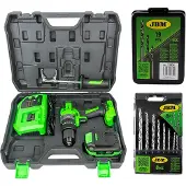 JBM 60047c Drill + 53861 Masonry Bits + 53854 Hss Bits Slagboremaskin